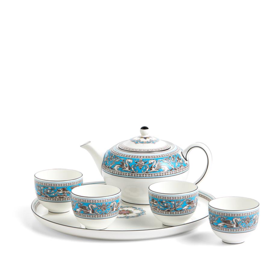 Florentine Turquoise Teaware Asian, 6 Pieces - Wedgwood®